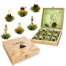 Creano: Set de Té Floral en Caja de Madera
