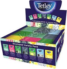 TETLEY TAG: 90 Bolsas de Té Mixto (7 Sabores)
