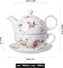 Juego de Té Individual: Tetera y Taza