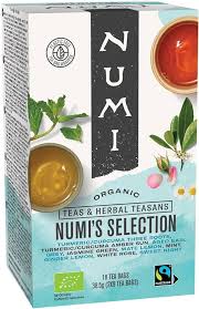 Selección BIO de Tés e Infusiones NUMI - 18 Bolsas