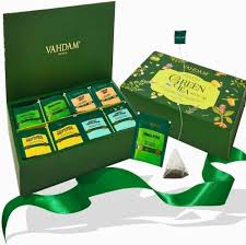 Caja de Regalo de Té Verde VAHDAM: 4 Sabores