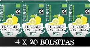 Cupper - Té Verde Ecológico con Limón: Antioxidante y Diurético