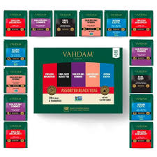 VAHDAM: Surtido de Té Negro Gourmet - 5 Sabores
