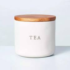 Bote de Té con Tapa de Madera Hearth & Hand