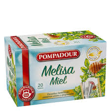 Pompadour Té de Melisa con Miel - 5 Paquetes de 20 Bolsitas