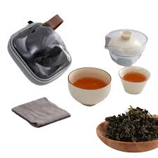 Juego de Té de Viaje Vllold con Estuche de Porcelana