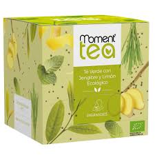 Té Verde Ecológico con Jengibre y Limón - Estuche de 15