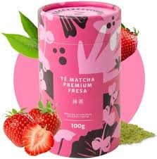 Matchaflix: Té Matcha Premium de Fresa - Energía Sin Ansiedad