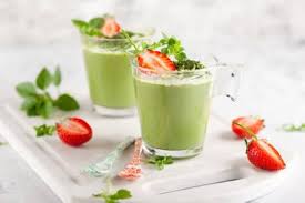 Póster de Té Verde Matcha Panna Cotta