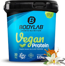 Proteína Vegana Bodylab24 Vainilla-Caramelo 1000g