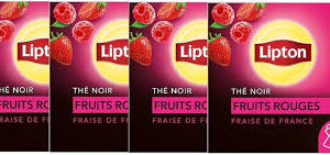 Lot de 4 - Té Pirámide Bayas Lipton - 20 Bolsas