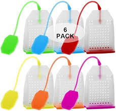 Bolsas de Té de Silicona Wady - 6 Paquetes de Filtros Infusores