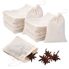 Bolsas de Muselina de Algodón - Pack de 50