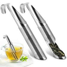 Set de 2 Filtros de Té de Acero Inoxidable Reutilizables