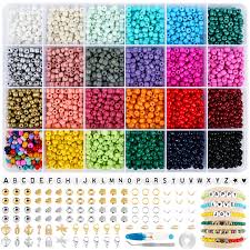 HOLDLEAF Cuentas de 4mm para Pulseras