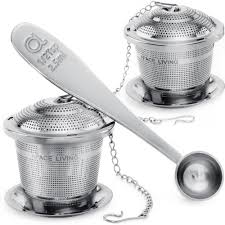 Juego de Infusores de Té Suelto Apace - 2 Piezas con Cuchara