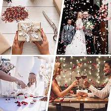 12 Paquetes de Pétalos de Rosa para Bodas - Confeti Floral