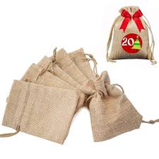 50pcs Bolsas de Lino con Cordón para Joyería - Gudotra