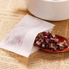 Bolsitas de Té de Papel con Cordón - 100 Uds