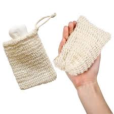 Juego de 2 Bolsas de Jabón de Sisal