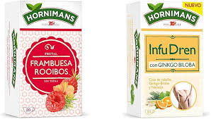 Hornimans Infusión de Frambuesa Rooibos 100% Natural - 20 Bolsitas
