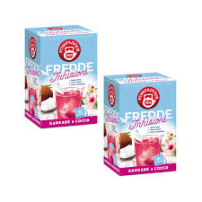 Pompadour® | Infusiones Frías Karkadé y Coco - Sin Cafeína