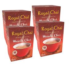 Royal Chai Masala Sin Azúcar - Paquete de 4