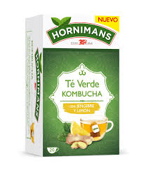Hornimans Té Verde Kombucha con Jengibre y Limón 100% Natural