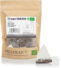 FRISAFRAN | Té Negro Chai Ecológico en Pirámide - 30 Uds