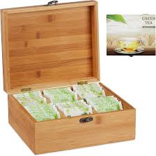 Organizador de Té Relaxdays con 6 Compartimentos