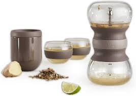 Kit Completo de Té Lékué en Vidrio y Silicona Marrón