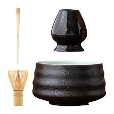 Kit Japonés de Té Matcha: Batidor y Tazón
