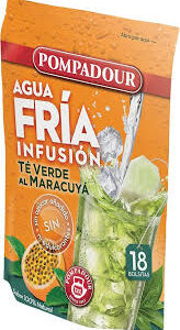 Pompadour Té Verde Maracuyá Frío - 18 Bolsitas Refrescantes