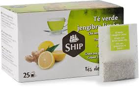 Té Verde de Jengibre y Limón - Caja de 25 Unidades