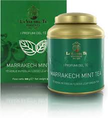Té Moruno Verde Gunpowder con Menta - Lata 100g