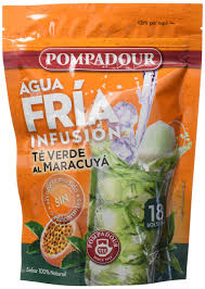 Pack de Té Verde Maracuyá Frío - Pompadour (4 x 18 Bolsitas)