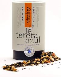 Tetera Azul: Té Negro Premium con Jazmín