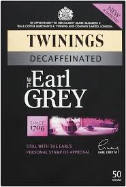 Twinings Earl Grey Descafeinado - 50 Bolsas de Té