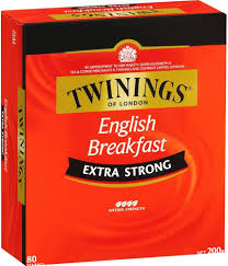 Twinings Té Extra Fuerte Desayuno Inglés - 80 Bolsas
