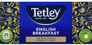 Tetley Té Negro Inglés - Desayuno 25 Saquitos