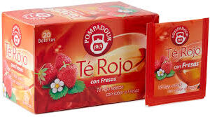 Té Rojo con Fresas Pompadour - 20 Bolsitas