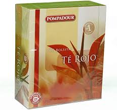 Infusiones de Té Rojo Pompadour - Caja de 100 Bolsitas