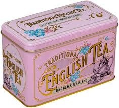 Té Victoriano Rosa - Lata Vintage con 40 Bolsitas