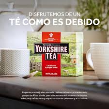 Té Negro Inglés Yorkshire - Refrescante y Fuerte - 480 Bolsitas