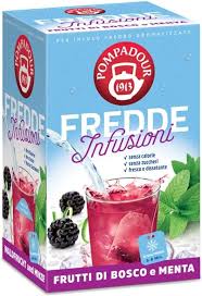 Pompadour® Infusión Fría de Frutos Rojos y Menta - 18 Filtros