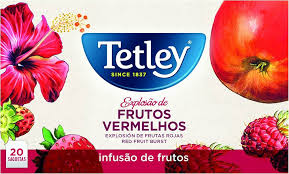 Tetley - Infusión Explosión de Frutos Rojos 20 Bolsitas