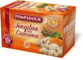 Infusión Pompadour: Jengibre y Cúrcuma - 20 Bolsitas