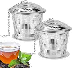 Juego de 2 Filtros de Té de Acero