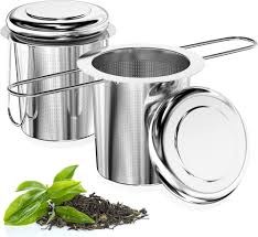 Juego de 2 Coladores de Té de Acero Inoxidable 304