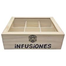 Organizador de Infusiones Acan con Tapa de Cristal